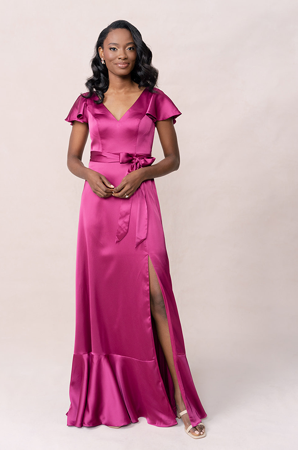 revelry Thalia Satin Dress
