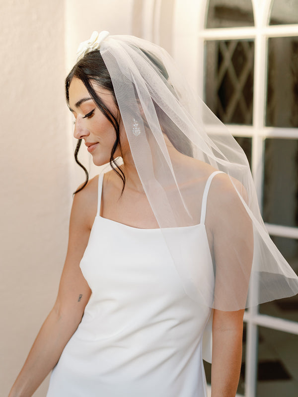 Revelry Tulle Bow Veil