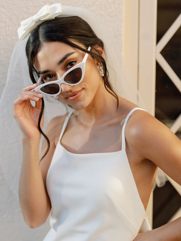 Revelry Tulle Bow Veil