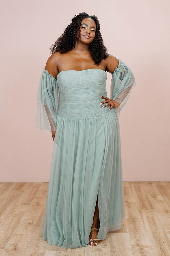 Revelry Tulle Long Sleeves