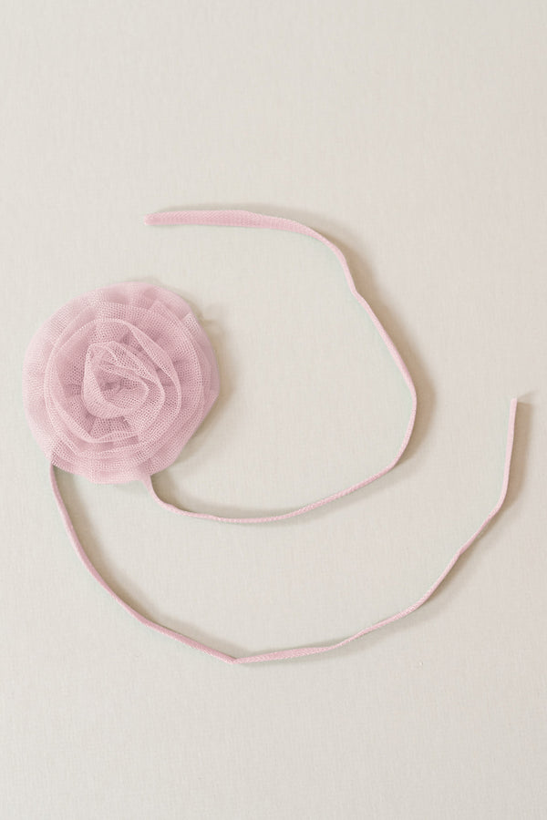 Revelry Tulle Rose Neck Tie