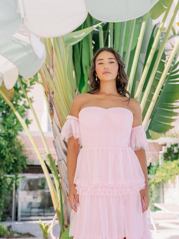 Revelry Tulle Ruffle Sleeves