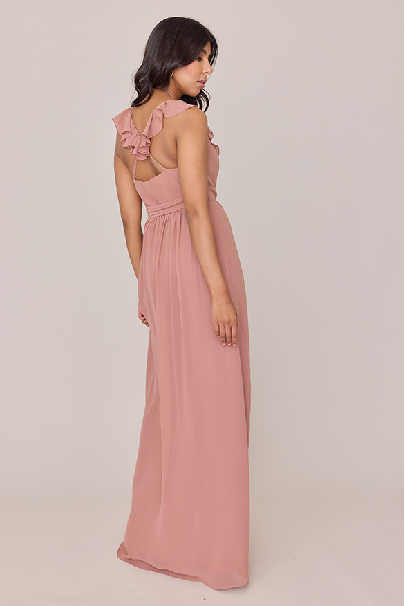 Revelry Valerie Chiffon Faux Wrap Dress