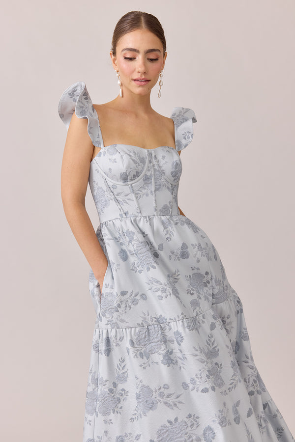 Revelry Violet Jacquard Dress