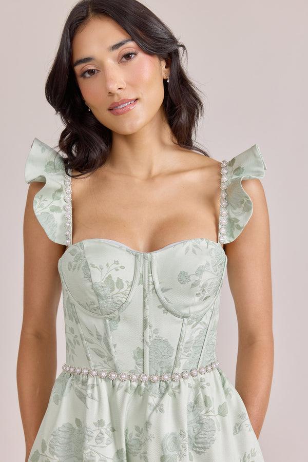 Revelry Violet Luxe Jacquard Dress