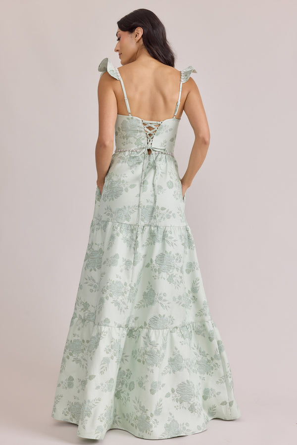 Revelry Violet Luxe Jacquard Dress