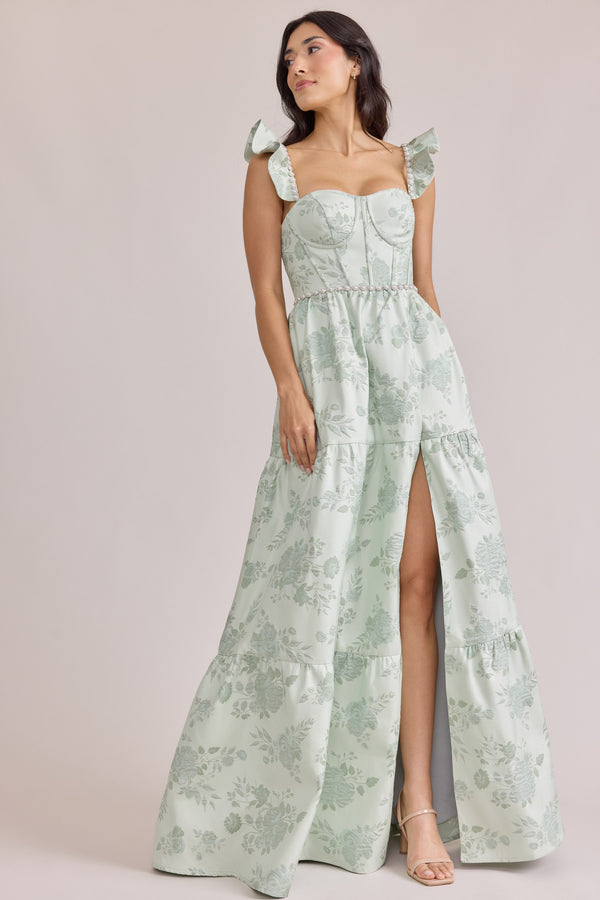 Revelry Violet Luxe Jacquard Dress