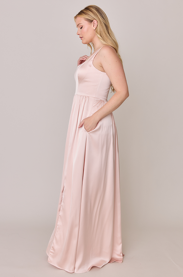 Revelry Whitney Satin Dress