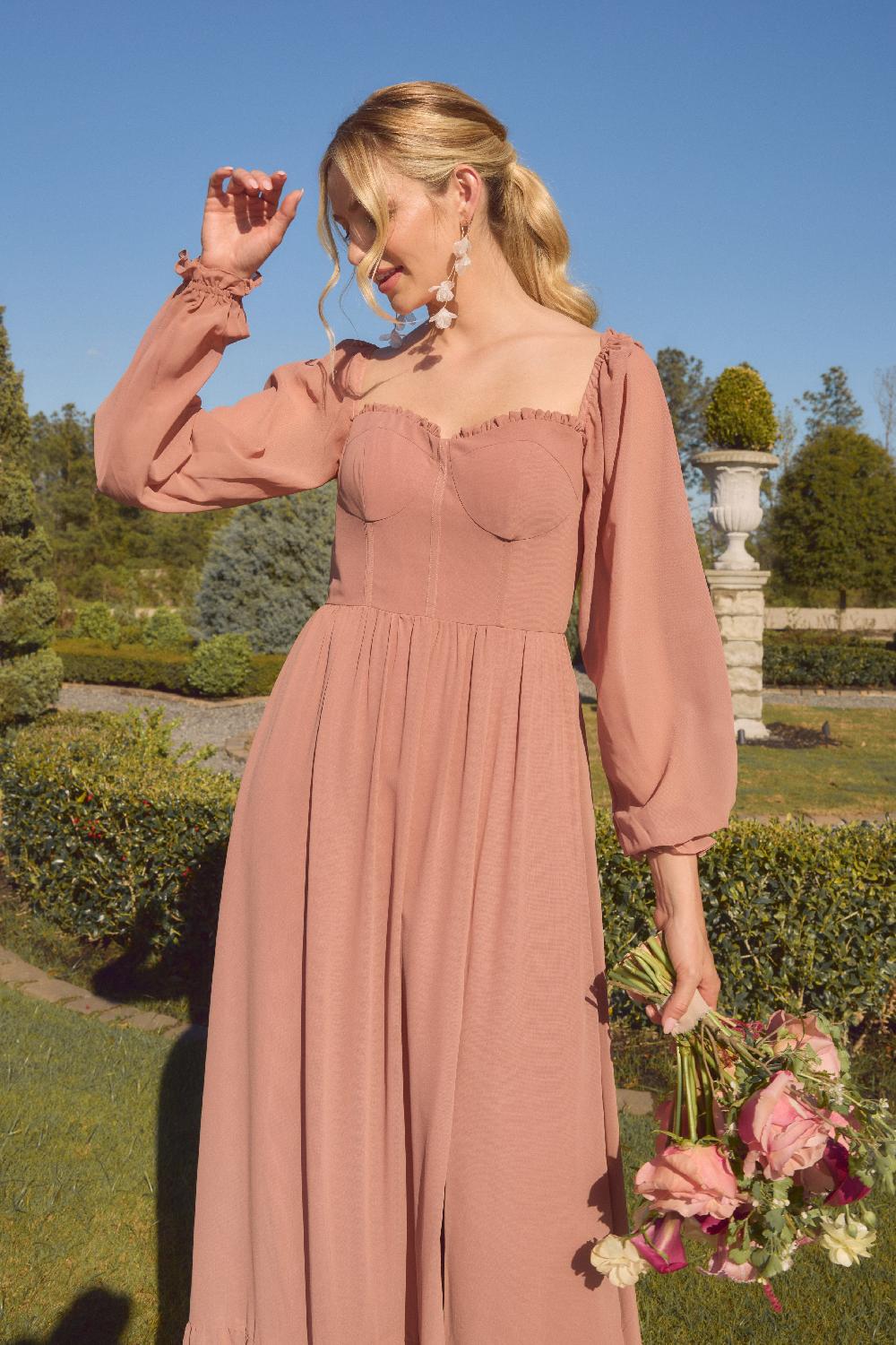 revelry Willa Chiffon Dress