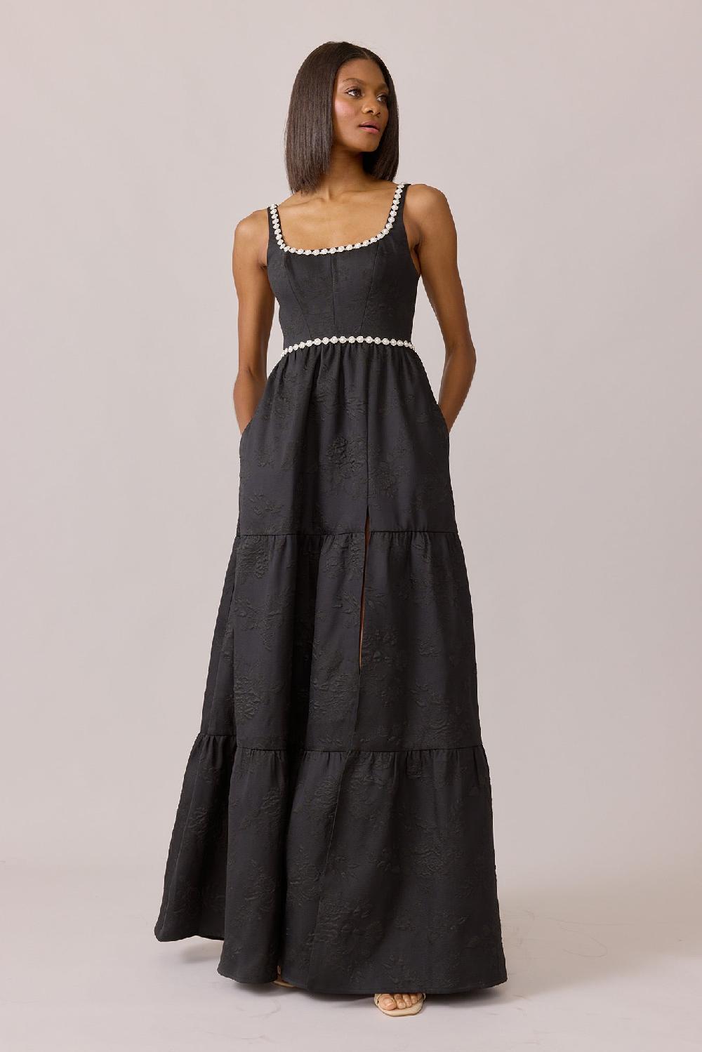 revelry Winslet Luxe Jacquard Dress