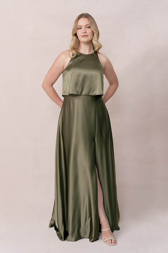 Revelry Wren Satin Dress