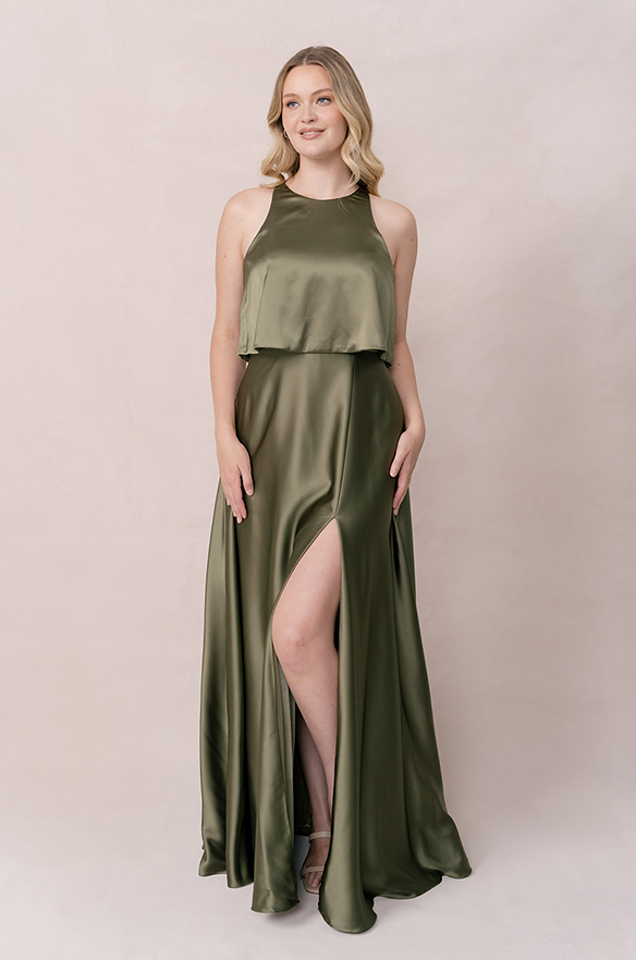 Revelry Wren Satin Dress
