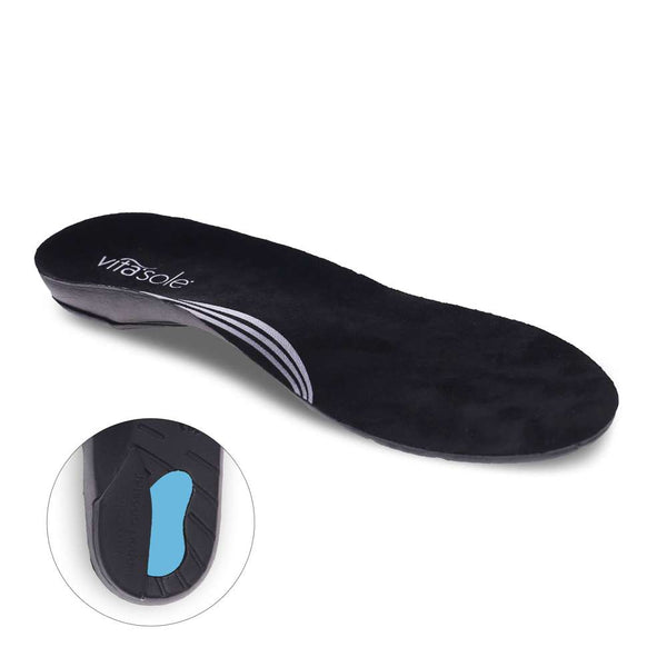 Revere Comfort Shoes Active Full Length Orthotic Insoles - Black