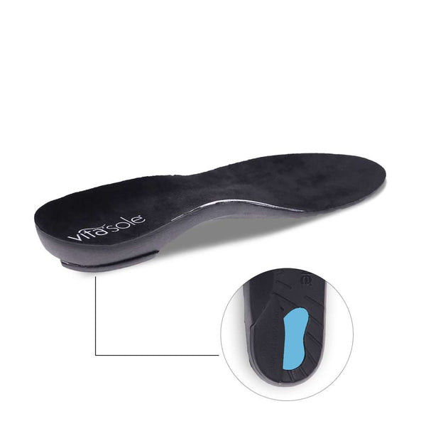 Revere Comfort Shoes Active Full Length Orthotic Insoles - Black