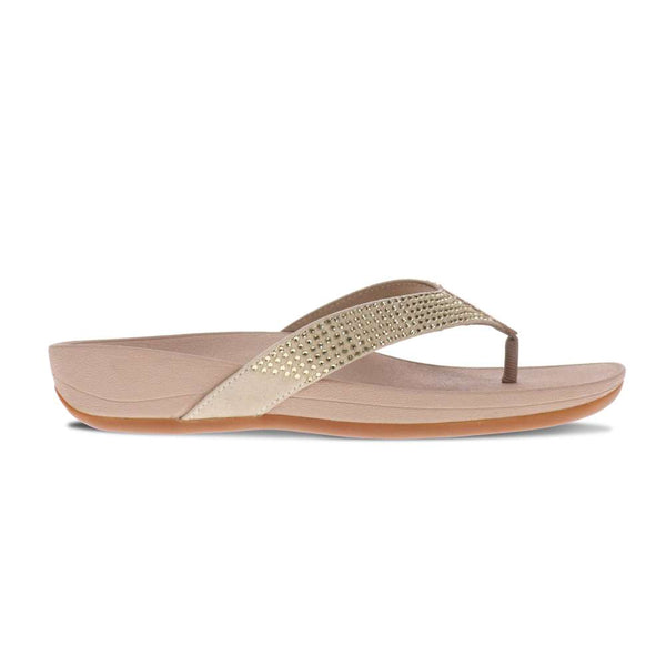 Revere Comfort Shoes Allora Toe Post Sandal - Champagne
