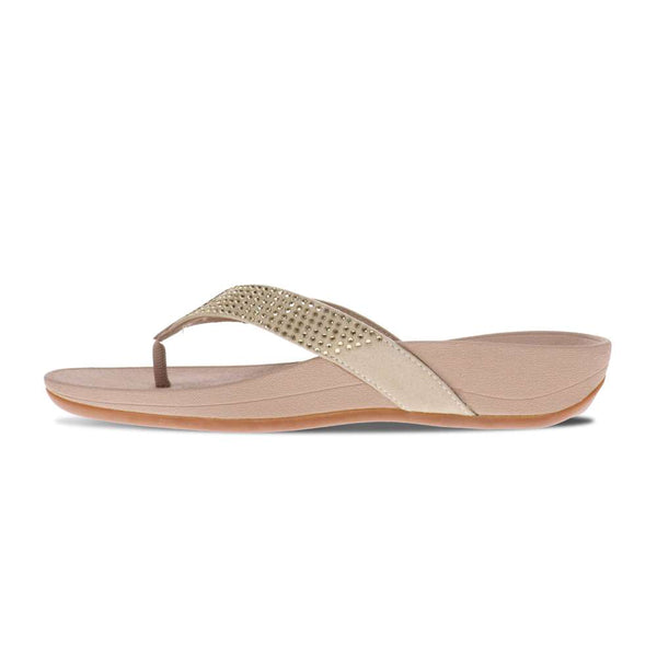 Revere Comfort Shoes Allora Toe Post Sandal - Champagne