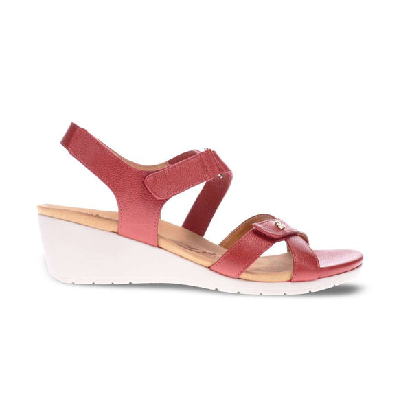 Revere Comfort Shoes Casablanca Wedge - Ruby Metallic