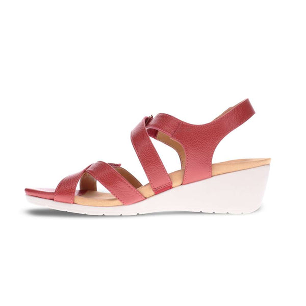Revere Comfort Shoes Casablanca Wedge - Ruby Metallic