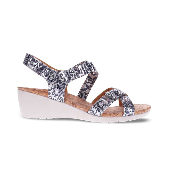 Revere Comfort Shoes Casablanca Wedge - Silver Safari
