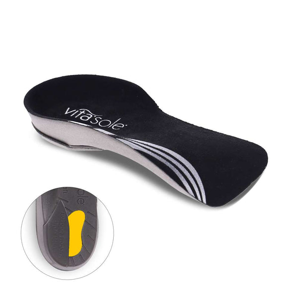 Revere Comfort Shoes Comfort 3/4 Orthotic Insoles - Black