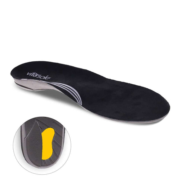 Revere Comfort Shoes Comfort Full Length Orthotic Insoles - Black