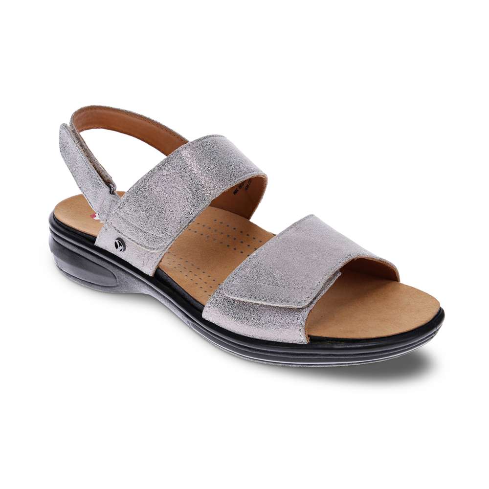 revere comfort shoes Como Adjustable Sandal - Gold Wash