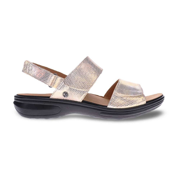 Revere Comfort Shoes Como Adjustable Sandal - Metallic Interest