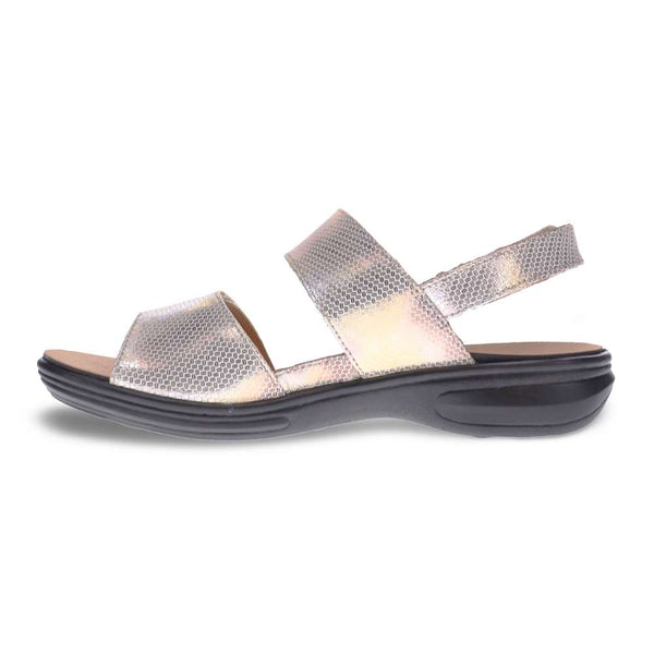 Revere Comfort Shoes Como Adjustable Sandal - Metallic Interest