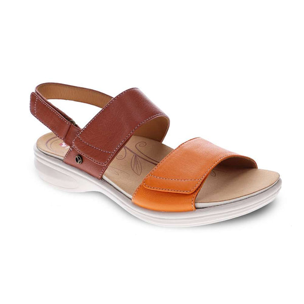 Revere Comfort Shoes Como Adjustable Sandal - Rustic Orange