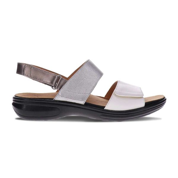 Revere Comfort Shoes Como Adjustable Sandal - Silver Fusion