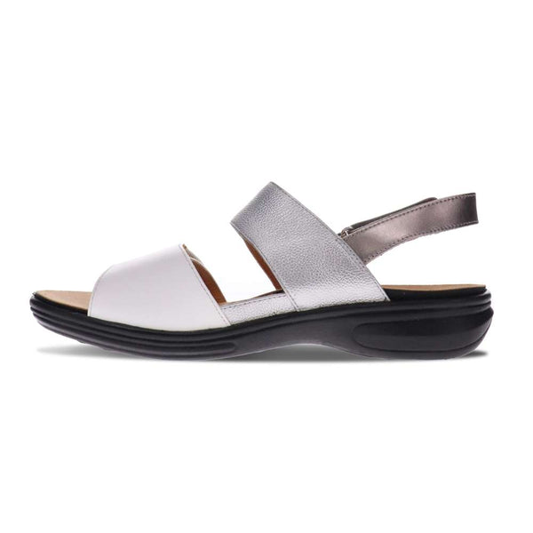 Revere Comfort Shoes Como Adjustable Sandal - Silver Fusion