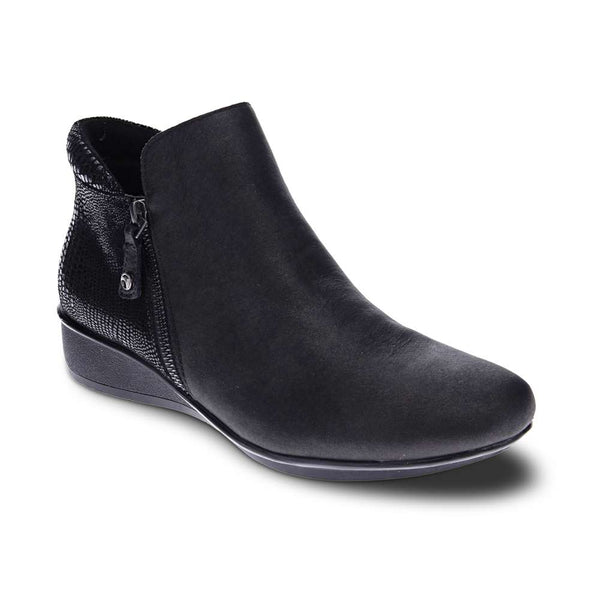 Revere Comfort Shoes Damascus Boot - Onyx/Black Lizard