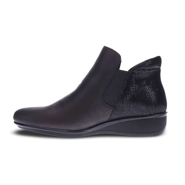 Revere Comfort Shoes Damascus Boot - Onyx/Black Lizard