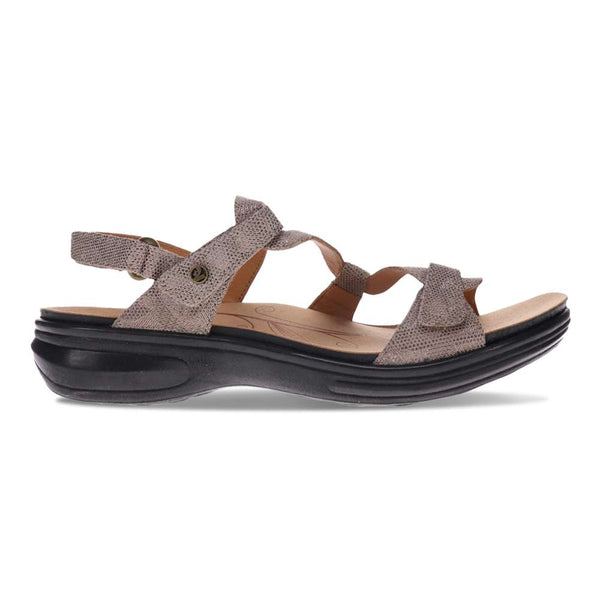 Revere Comfort Shoes Emerald Adjustable Sandal - Champagne Angle