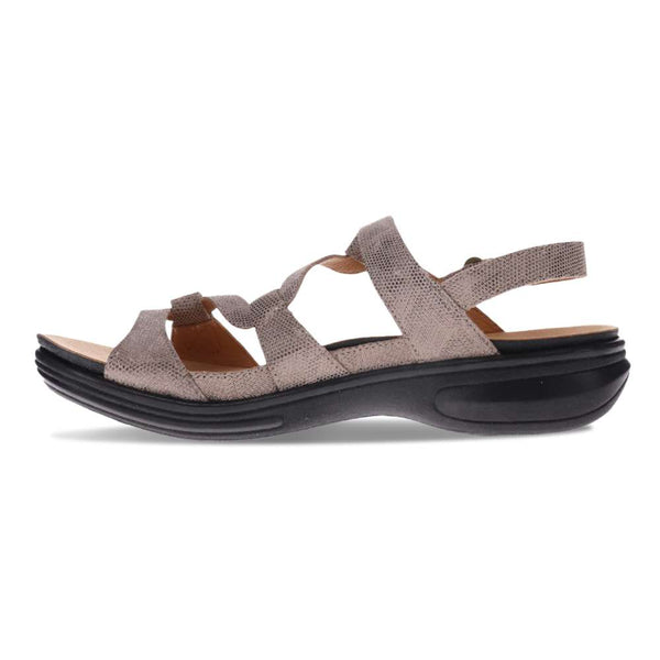 Revere Comfort Shoes Emerald Adjustable Sandal - Champagne Angle