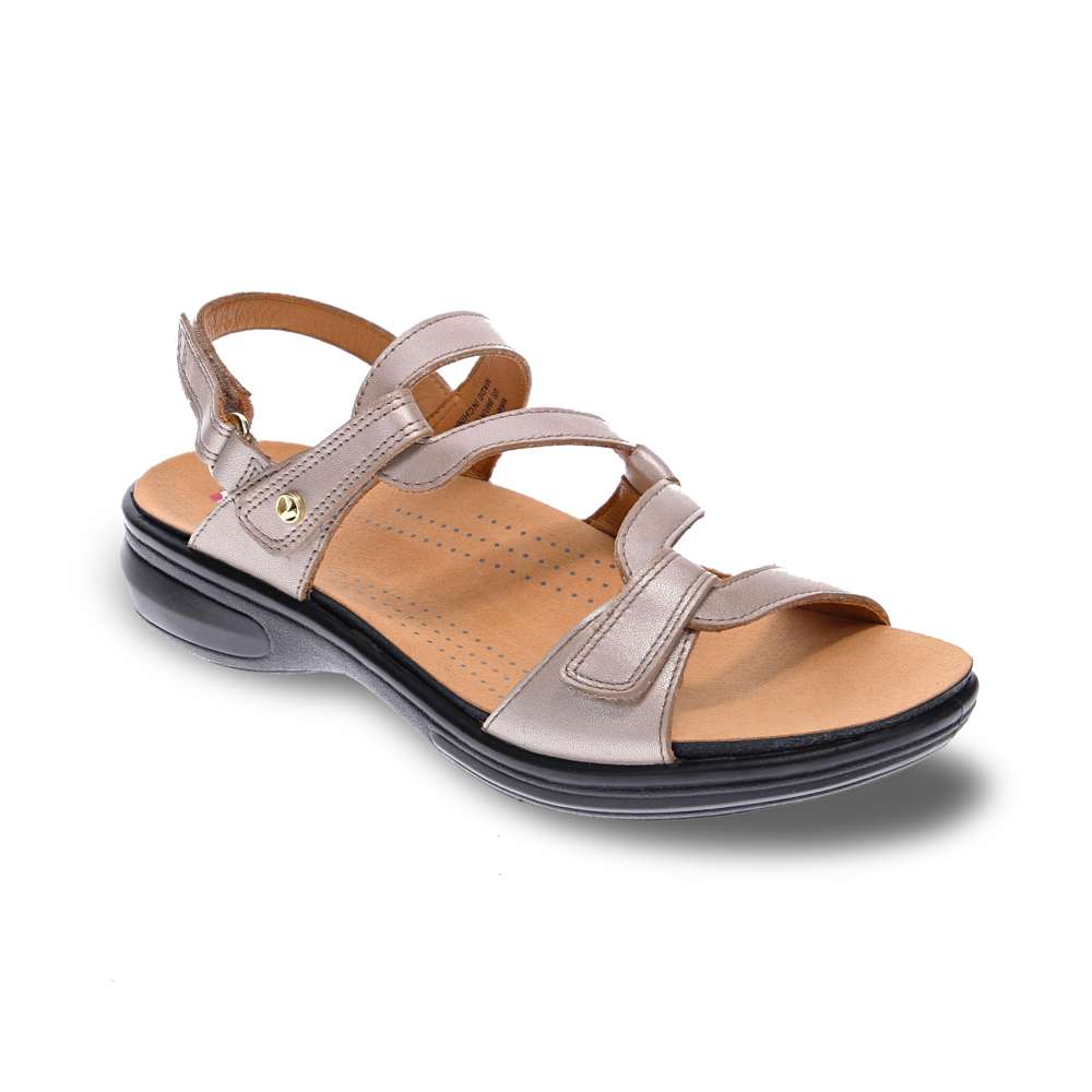 revere comfort shoes Emerald Adjustable Sandal - Champagne