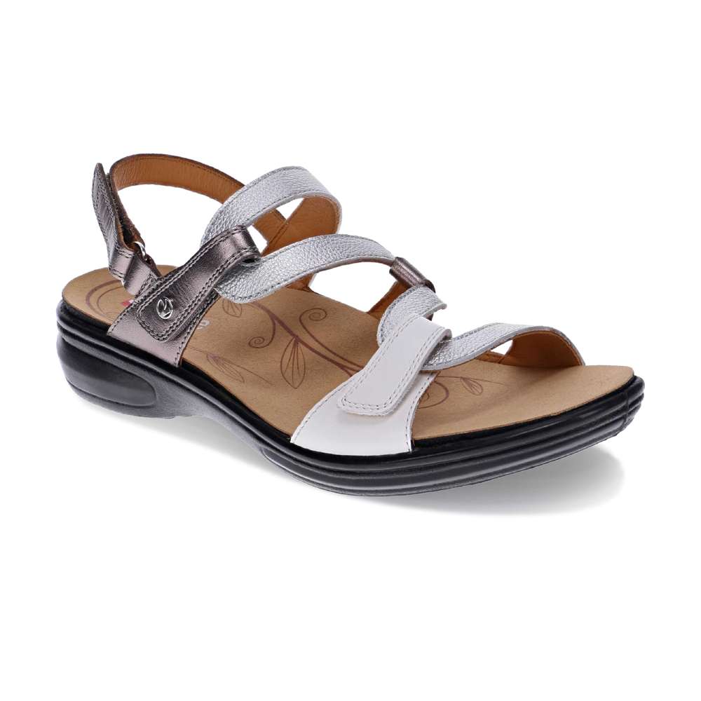 revere comfort shoes Emerald Adjustable Sandal - Silver Fusion