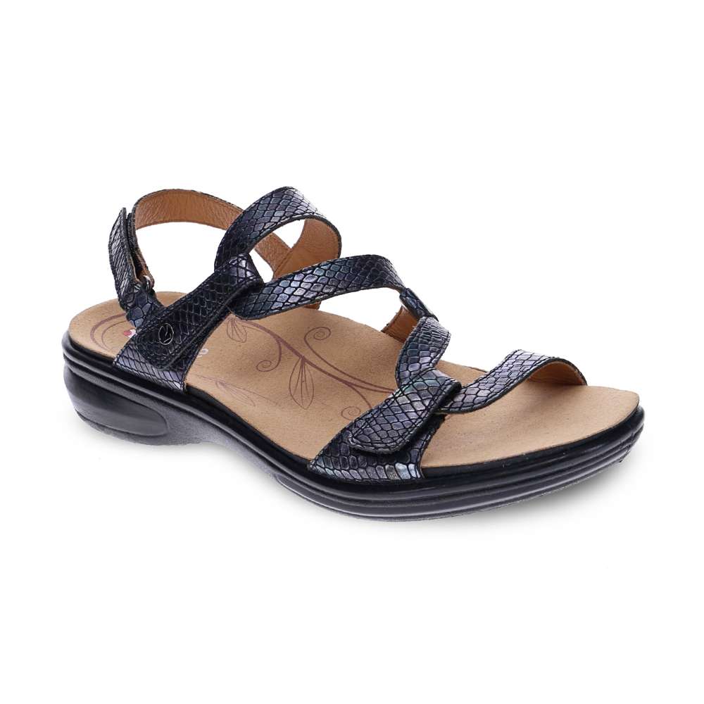 revere comfort shoes Emerald Adjustable Sandal - Slate Interest
