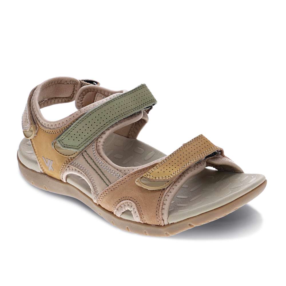 revere comfort shoes Explore Backstrap Sandal - Taupe Multi