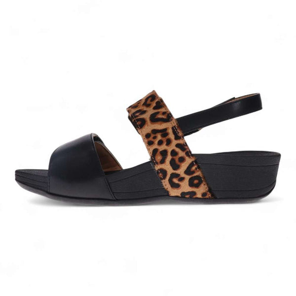 Revere Comfort Shoes Florini Platform Sandal - Black Leopard