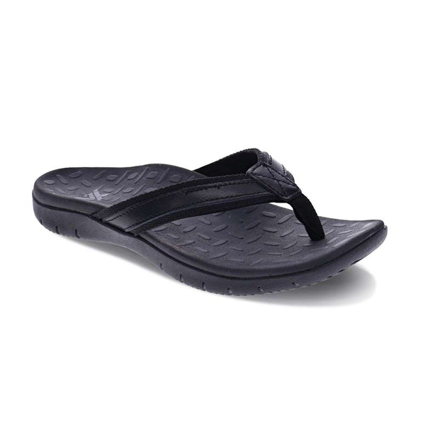 Revere Comfort Shoes Focus Women's Toe Post Sandal - Black