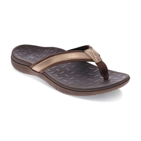 Revere Comfort Shoes Focus Women's Toe Post Sandal - Bronze