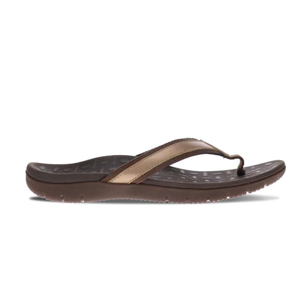 Revere Comfort Shoes Focus Women's Toe Post Sandal - Bronze