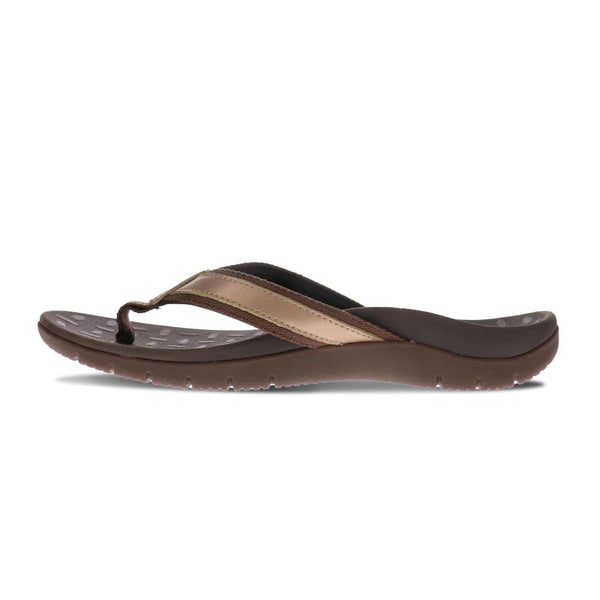 Revere Comfort Shoes Focus Women's Toe Post Sandal - Bronze
