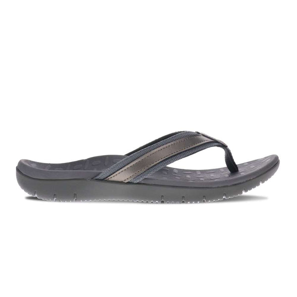 Revere Comfort Shoes Focus Women's Toe Post Sandal - Pewter Metallic