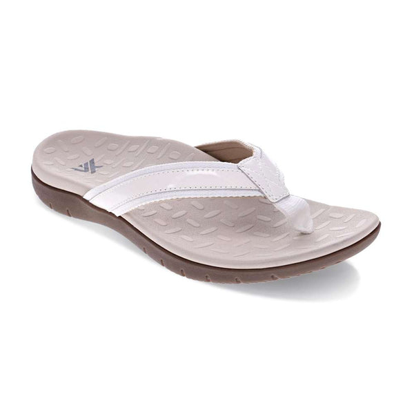 Revere Comfort Shoes Focus Women's Toe Post Sandal - White