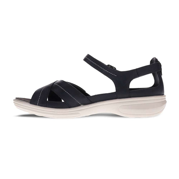 Revere Comfort Shoes Lucea Sandal - Black French/ White