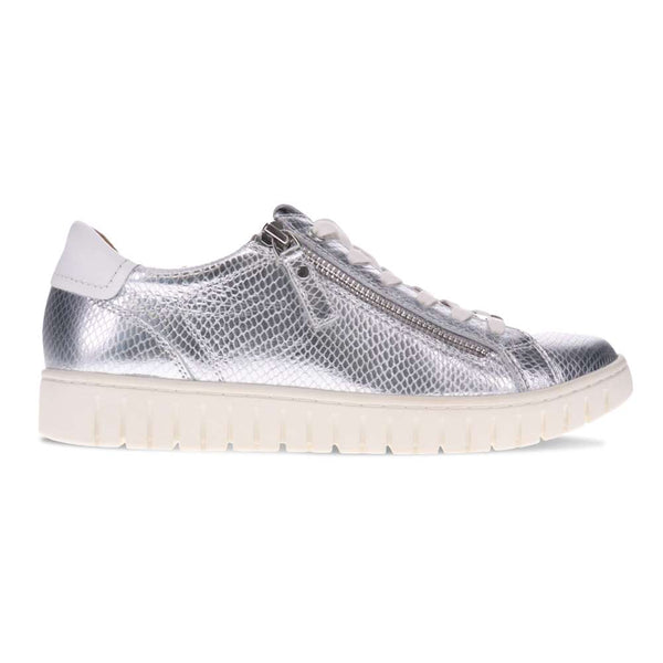Revere Comfort Shoes Luna Casual Sneaker - Silver Snake