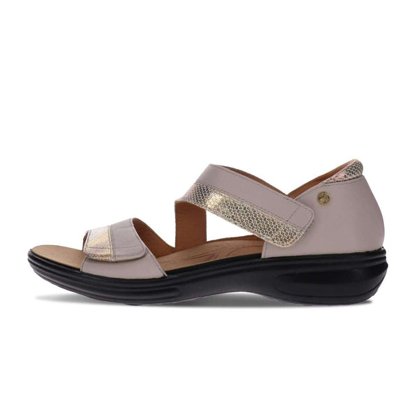 Revere Comfort Shoes Mauritius Sandal - Pebble Metallic