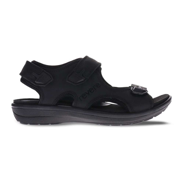 Revere Comfort Shoes Montana 2 Backstrap Sandal - Oiled Black